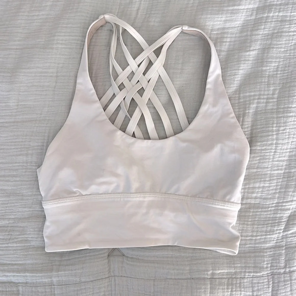 🚫SOLD🚫 Lululemon Free to Be Moved Bra Medium Support, A/B Cup White 2 - Picture 5 of 6